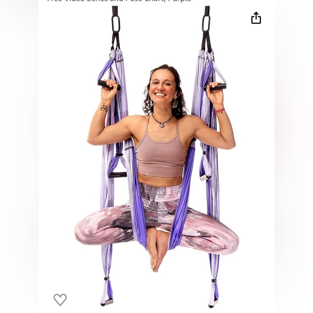Aerial yoga swing ceiling mounted